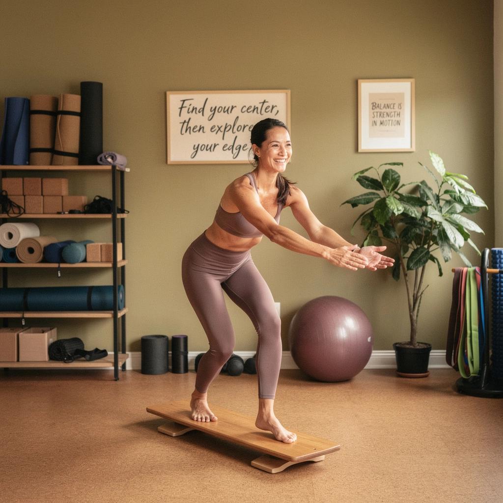 Un close-up de los pies de una persona en una postura de estabilidad.